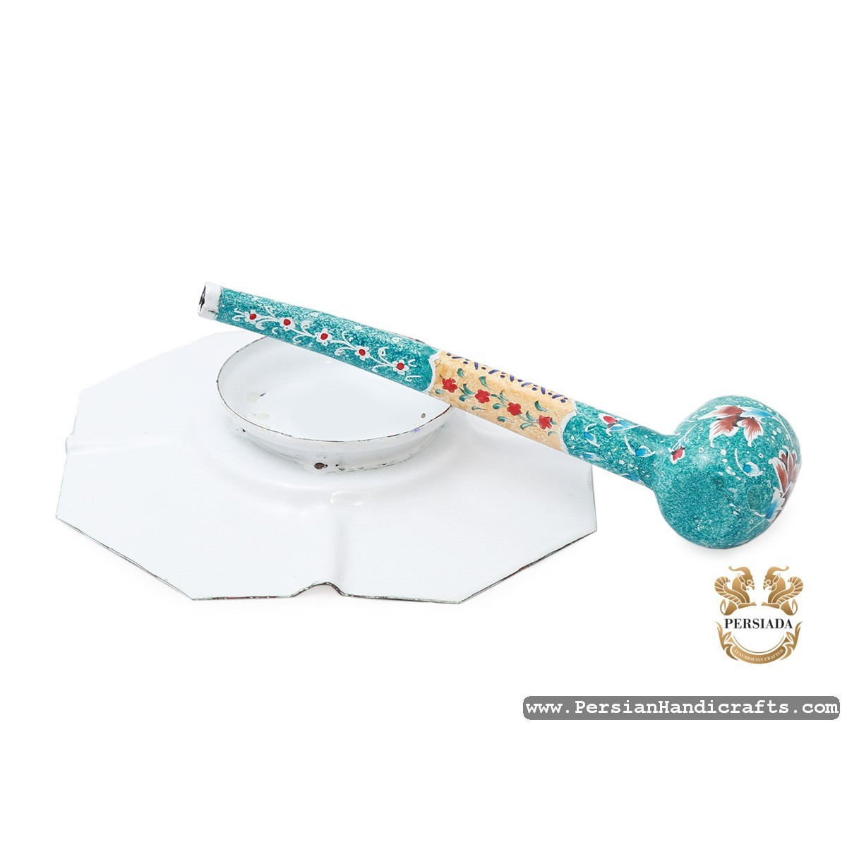 Pipe Ashtray Set | Hand Painted Enamel Minakari | HE7107 | Persiada