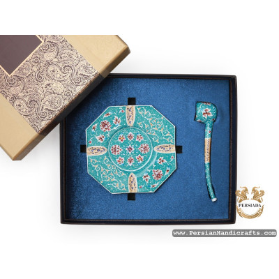 Pipe Ashtray Set | Hand Painted Enamel Minakari | HE7107