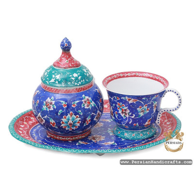 Tea Sugar Set | Hand Painted Enamel Minakari | HE7109