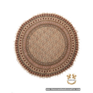 Round Tablecloth | Hand Printed Ghalamkar | HGH7106 | Persiada