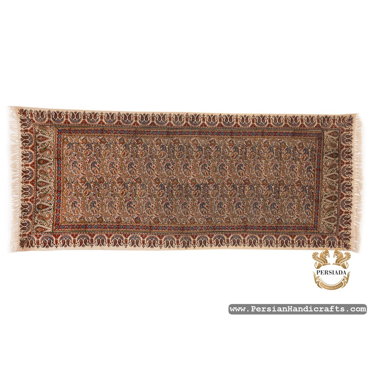 Rectangle Tablecloth | Hand Printed Ghalamkar | HGH7107 | Persiada