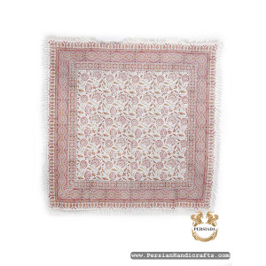 Square Tablecloth | Hand Printed Ghalamkar | HGH7117 | Persiada