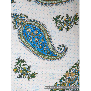 Square Tablecloth | Hand Printed Ghalamkar | HGH7120 | Persiada