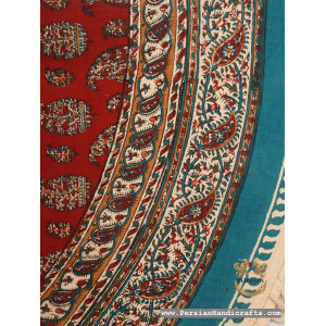 Round Tablecloth | Hand Printed Ghalamkar | HGH7121 | Persiada