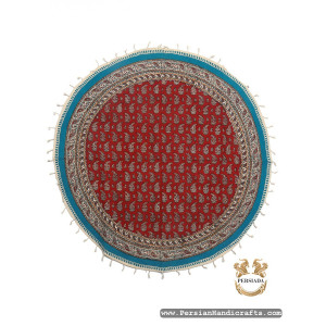 Round Tablecloth | Hand Printed Ghalamkar | HGH7121 | Persiada