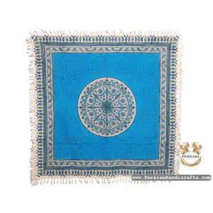 Square Tablecloth | Hand Printed Ghalamkar | HGH7130 | Persiada