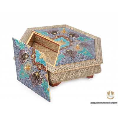 Candy Dish | In & Out Khatam Marquetry | HKH7101 Candy Dish | In & Out Khatam Marquetry | HKH7101