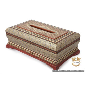 Tissue Box | Classy Khatam Marquetry | HKH7112 | Persiada