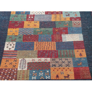 Persian Wool Gabbeh Rug - PRG153-Persian Handicrafts