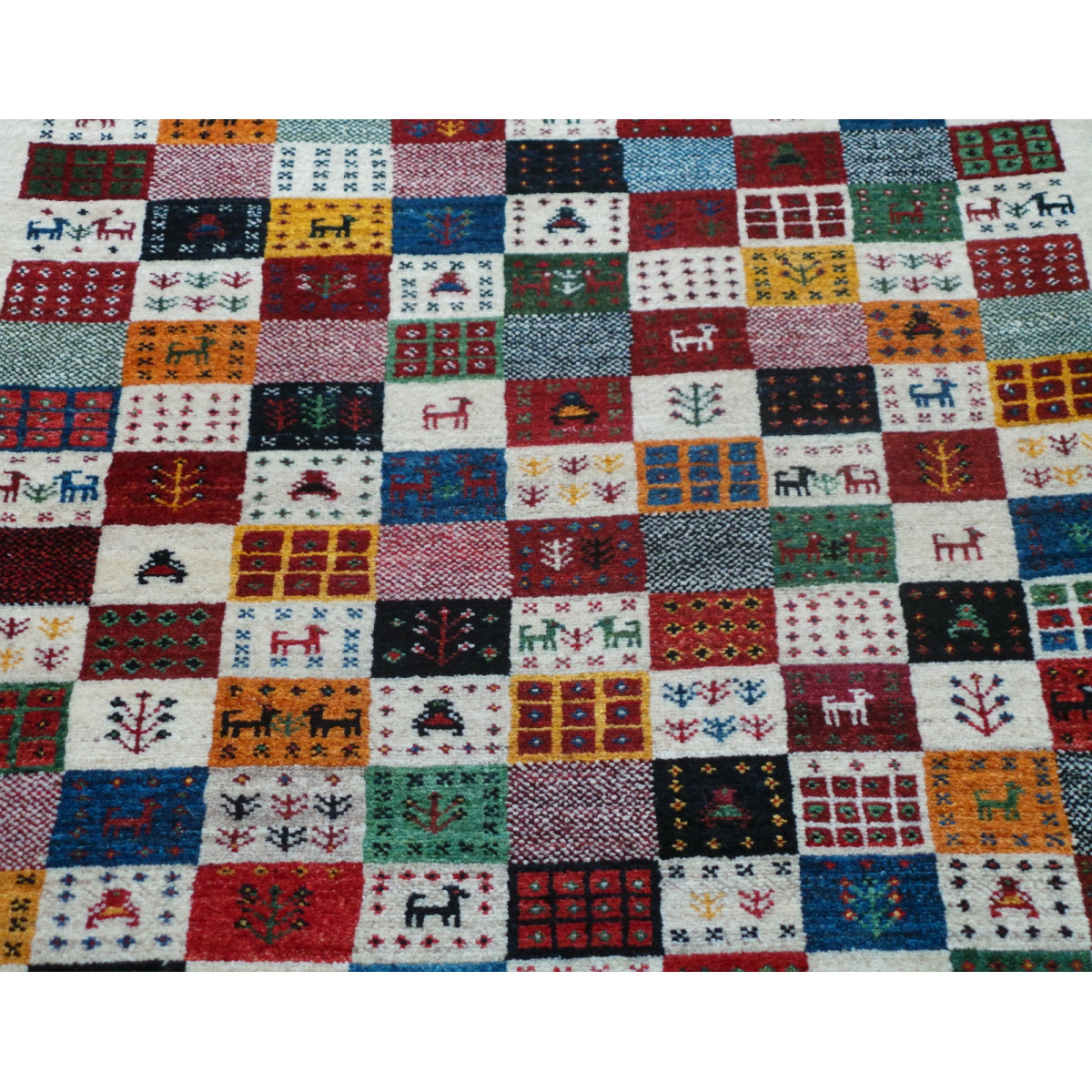 Persian Wool Gabbeh Rug - PRG154-Persian Handicrafts