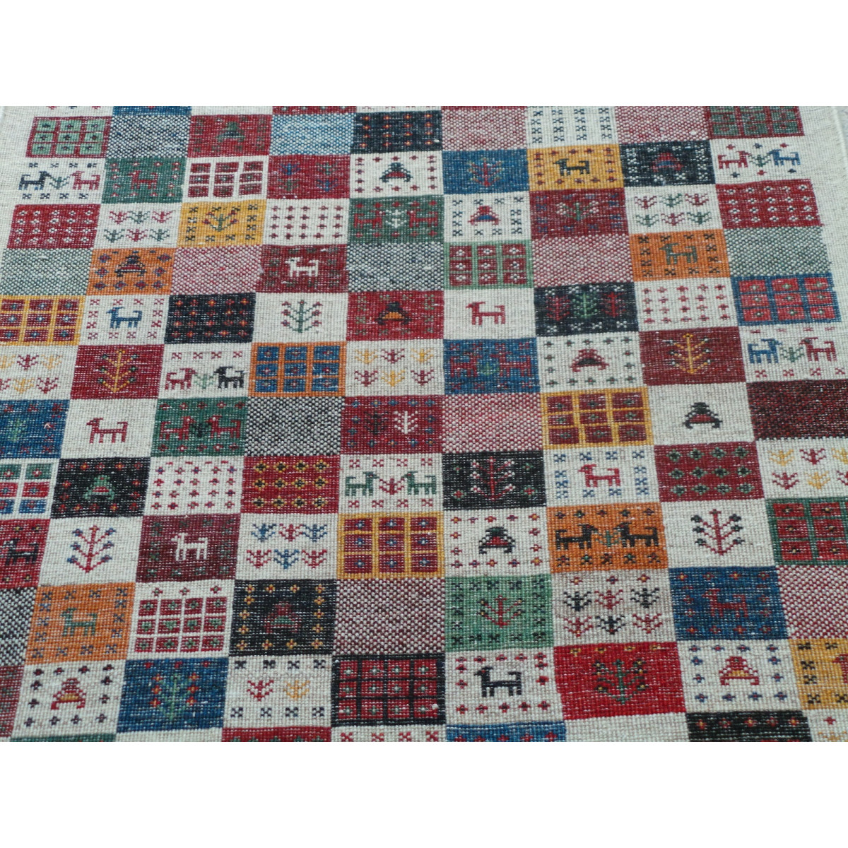 Persian Wool Gabbeh Rug - PRG154-Persian Handicrafts