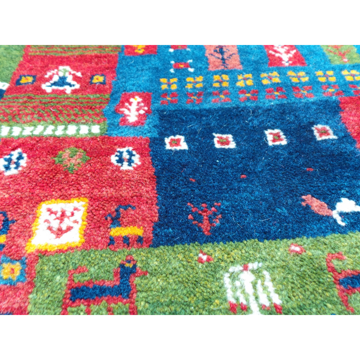 Persian Wool Gabbeh Rug - PRG158-Persian Handicrafts