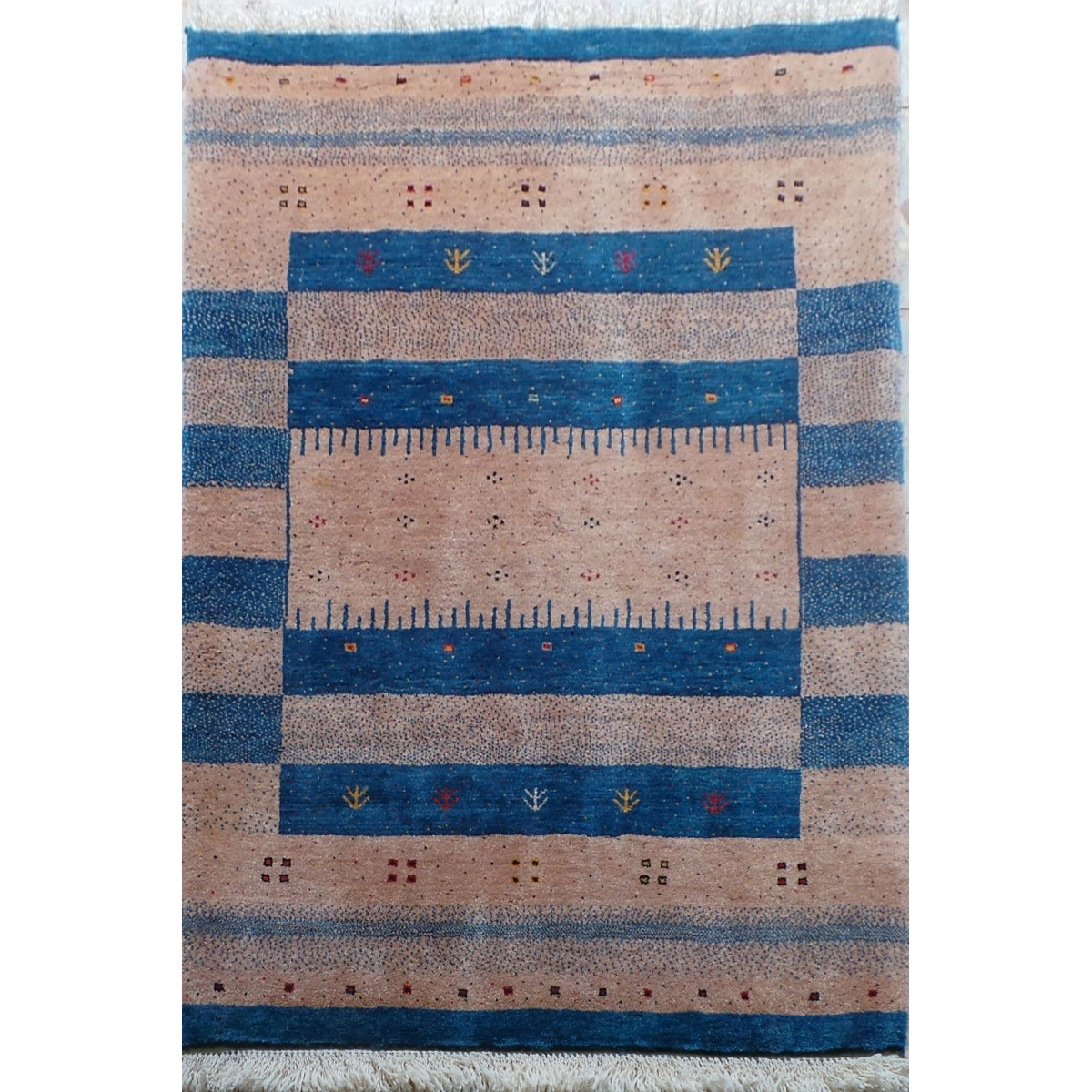 Persian Wool Gabbeh Rug - PRG164-Persian Handicrafts