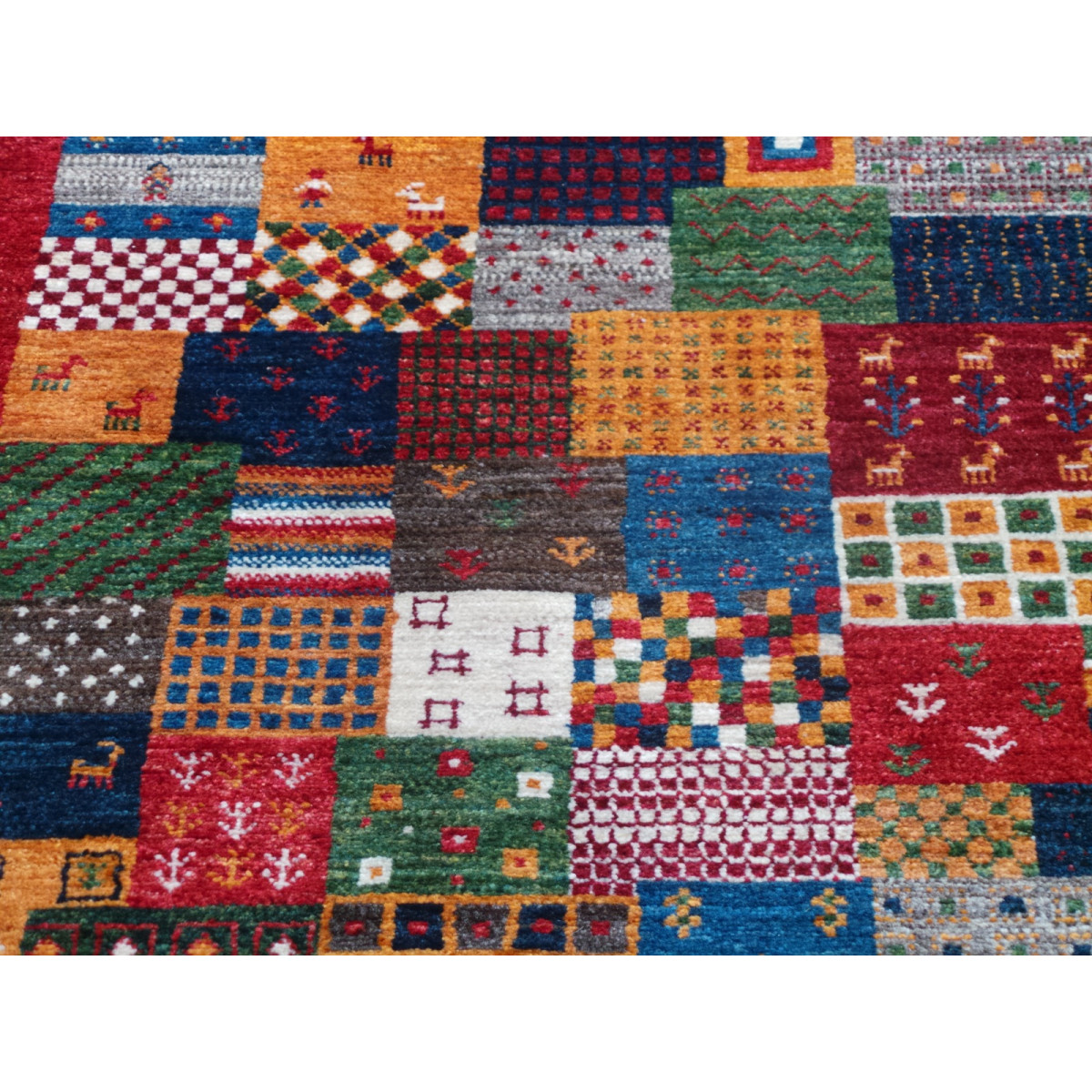 Persian Wool Gabbeh Rug - PRG186-Persian Handicrafts