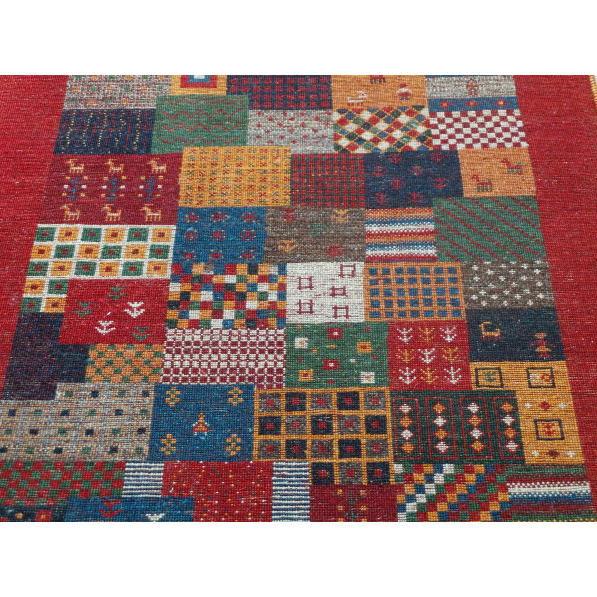 Persian Wool Gabbeh Rug - PRG186-Persian Handicrafts