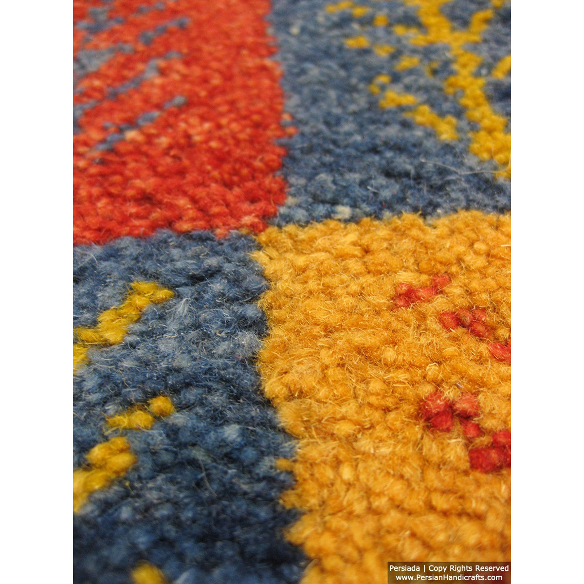 Gabbeh Wool Rug from Persian Ghashghai Nomads - RG5000-Persian Handicrafts