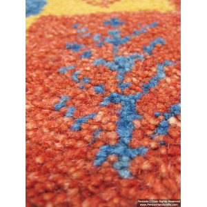 Gabbeh Wool Rug from Persian Ghashghai Nomads - RG5000-Persian Handicrafts