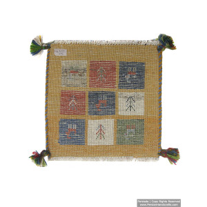 Gabbeh Wool Rug from Persian Ghashghai Nomads - RG5001-Persian Handicrafts