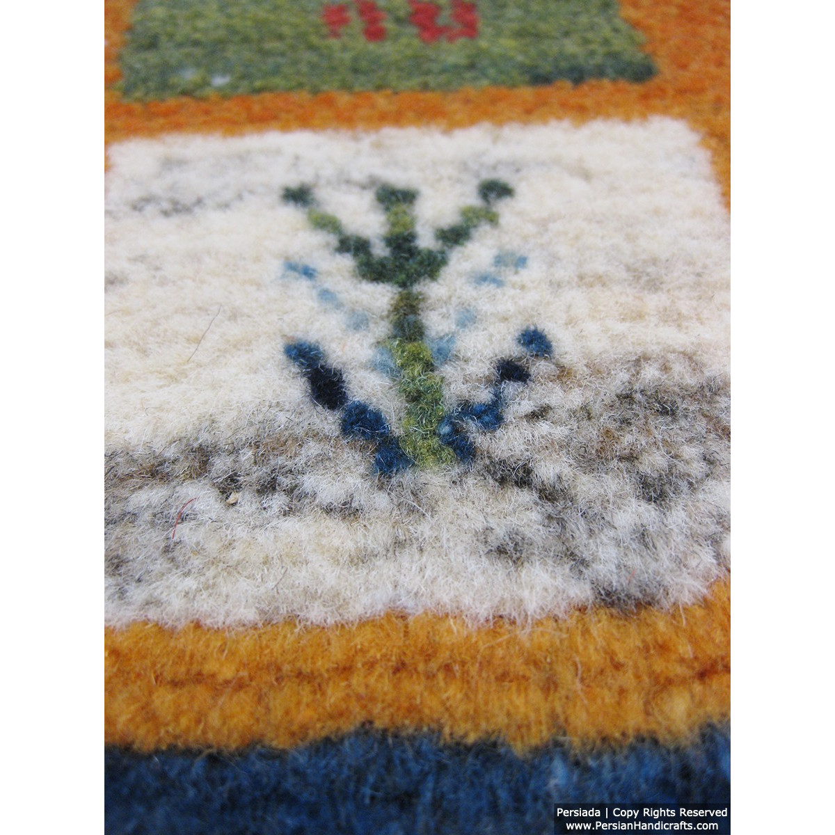 Gabbeh Wool Rug from Persian Ghashghai Nomads - RG5001-Persian Handicrafts