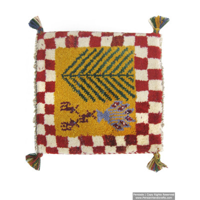 Gabbeh Wool Rug from Persian Ghashghai Nomads - RG5003