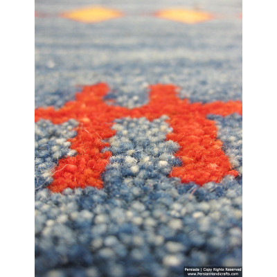 Gabbeh Wool Rug from Persian Ghashghai Nomads - RG5013 Gabbeh Wool Rug from Persian Ghashghai Nomads - RG5013