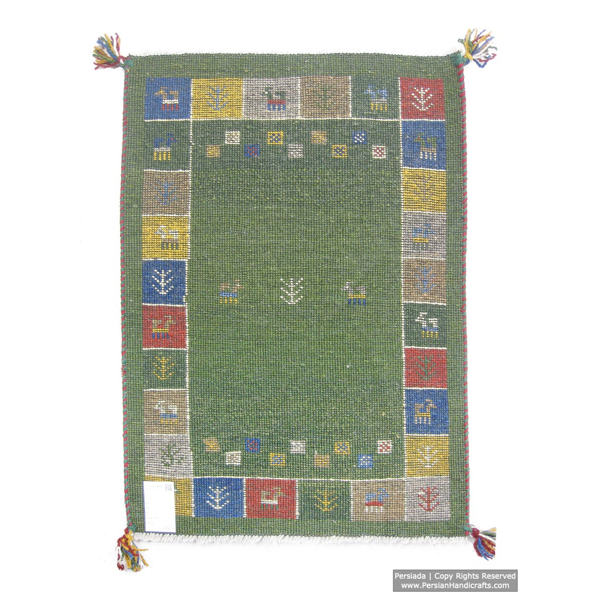 Gabbeh Wool Rug from Persian Ghashghai Nomads - RG5014-Persian Handicrafts
