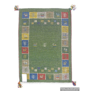 Gabbeh Wool Rug from Persian Ghashghai Nomads - RG5014-Persian Handicrafts