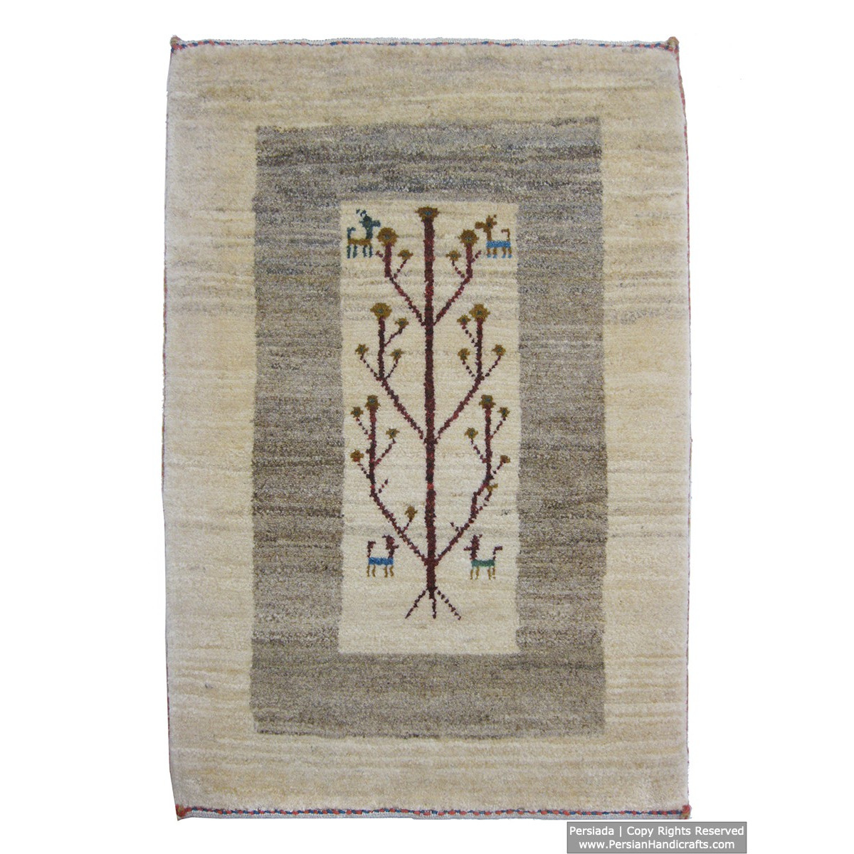 Gabbeh Wool Rug from Persian Ghashghai Nomads - RG5016-Persian Handicrafts
