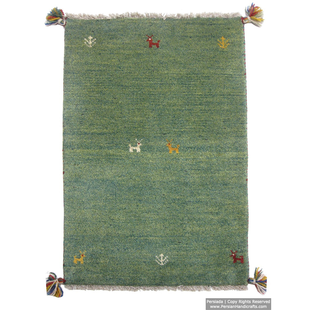 Gabbeh Wool Rug from Persian Ghashghai Nomads - RG5017-Persian Handicrafts