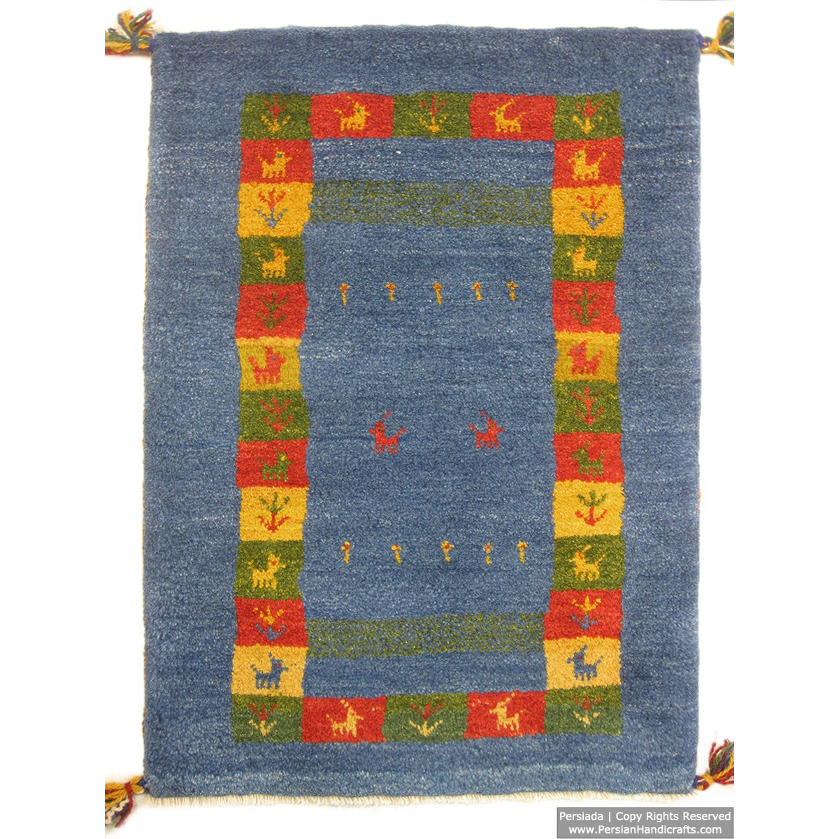 Gabbeh Wool Rug from Persian Ghashghai Nomads - RG5018-Persian Handicrafts