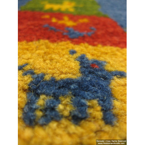 Gabbeh Wool Rug from Persian Ghashghai Nomads - RG5018-Persian Handicrafts