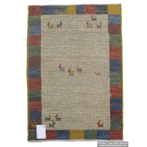 Gabbeh Wool Rug from Persian Ghashghai Nomads - RG5020-Persian Handicrafts