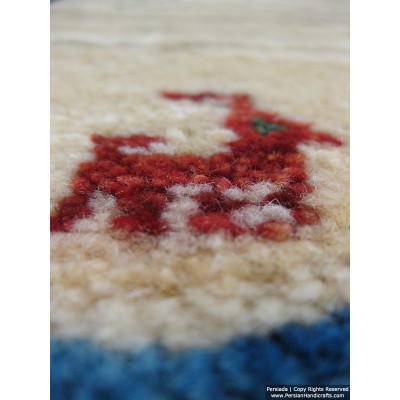 Gabbeh Wool Rug from Persian Ghashghai Nomads - RG5020 Gabbeh Wool Rug from Persian Ghashghai Nomads - RG5020