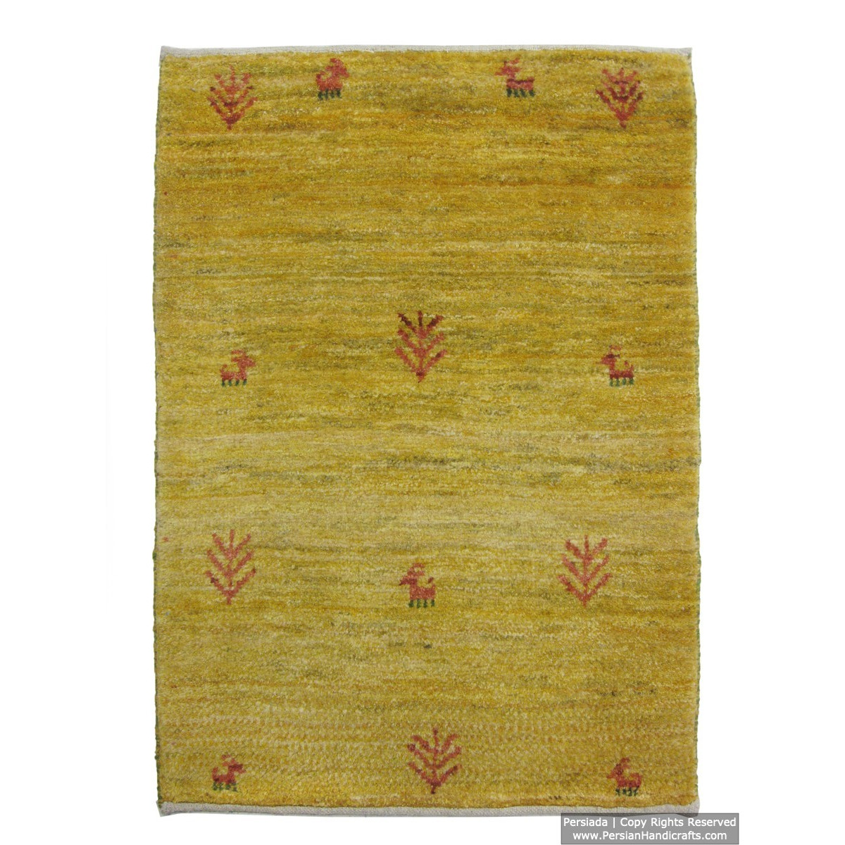 Gabbeh Wool Rug from Persian Ghashghai Nomads - RG5022-Persian Handicrafts