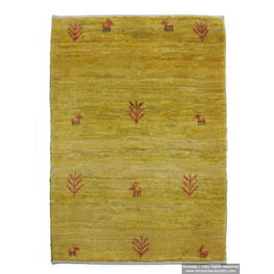 Gabbeh Wool Rug from Persian Ghashghai Nomads - RG5022