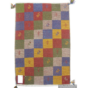 Gabbeh Wool Rug from Persian Ghashghai Nomads - RG5024-Persian Handicrafts