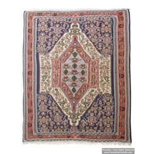 Medalion Design  Persian Kilim Rug  -  RK5001-Persian Handicrafts