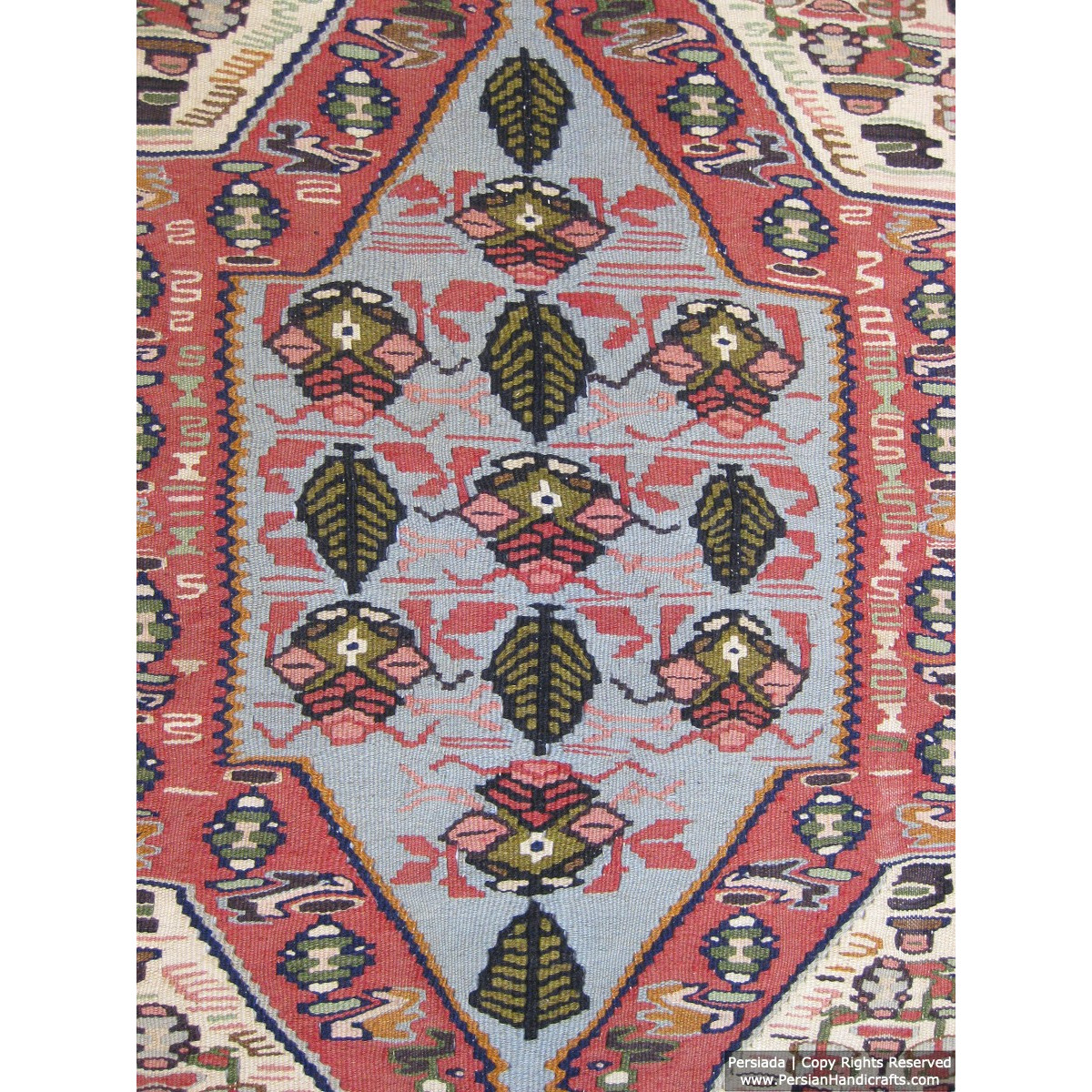 Medalion Design  Persian Kilim Rug  -  RK5001-Persian Handicrafts