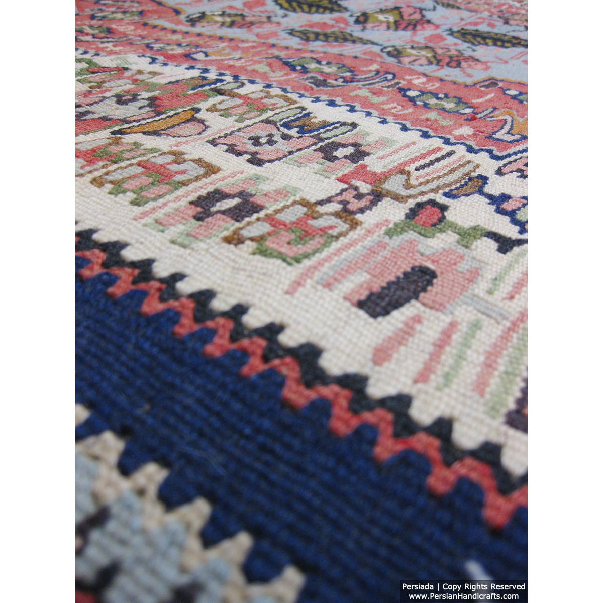 Medalion Design  Persian Kilim Rug  -  RK5001-Persian Handicrafts