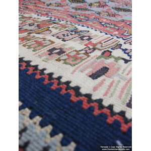 Medalion Design  Persian Kilim Rug  -  RK5001-Persian Handicrafts