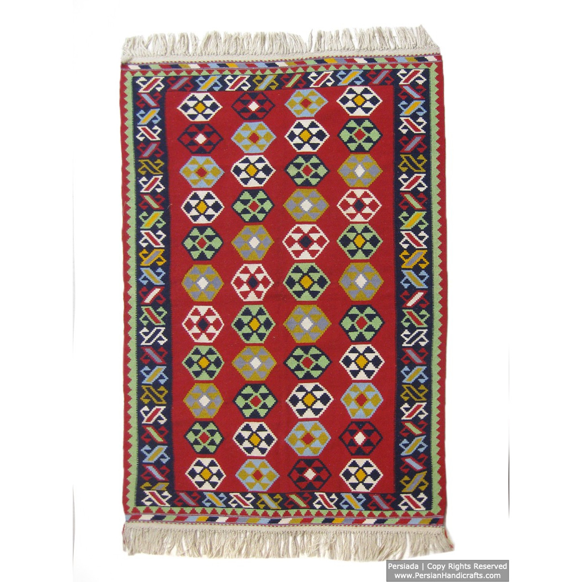 Medalion Design Persian Kilim Rug  -  RK5003-Persian Handicrafts