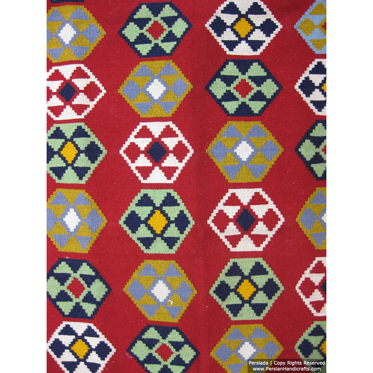 Medalion Design Persian Kilim Rug  -  RK5003-Persian Handicrafts