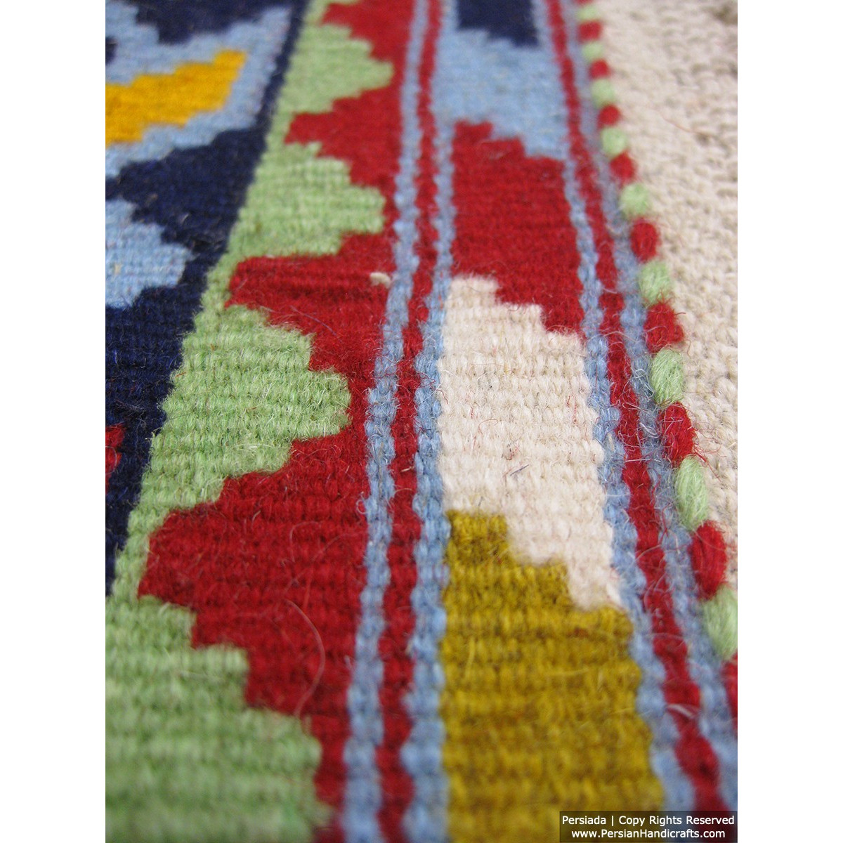 Medalion Design Persian Kilim Rug  -  RK5003-Persian Handicrafts