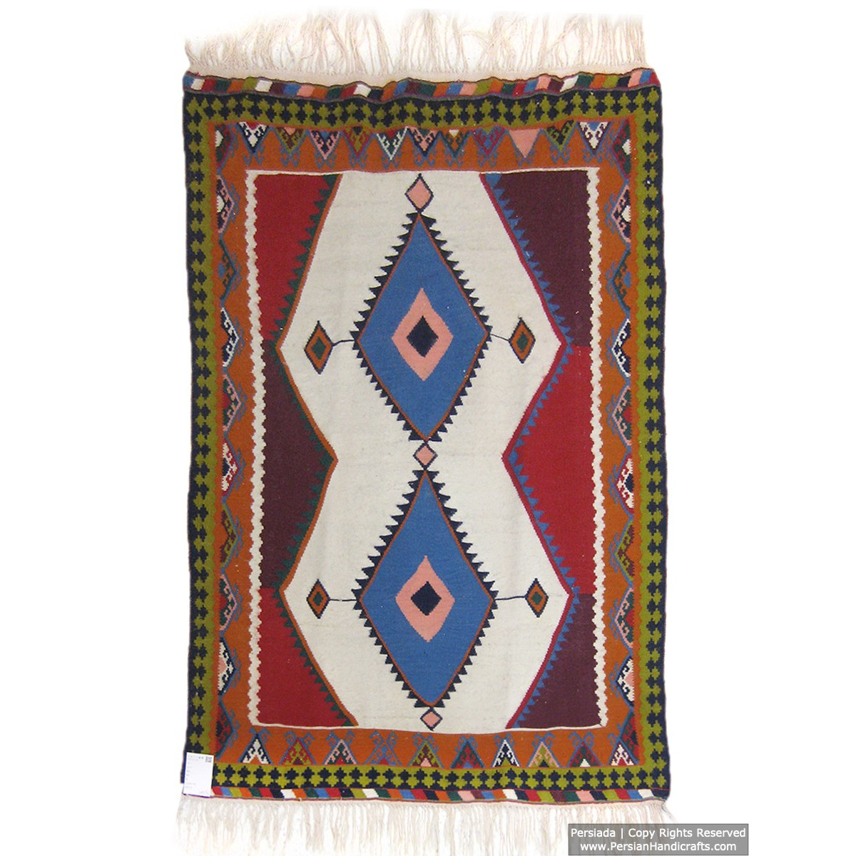 Medalion Design Persian Kilim Rug  -  RK5004-Persian Handicrafts