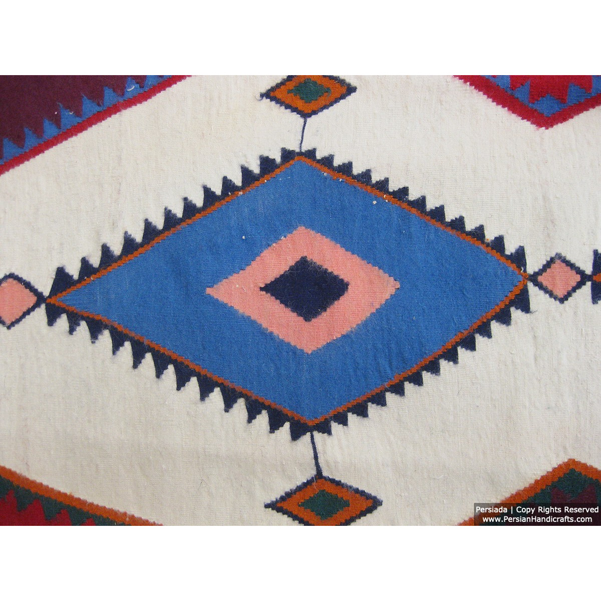 Medalion Design Persian Kilim Rug  -  RK5004-Persian Handicrafts