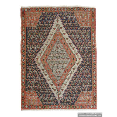 Medalion Design Persian Kilim Rug  -  RK5006