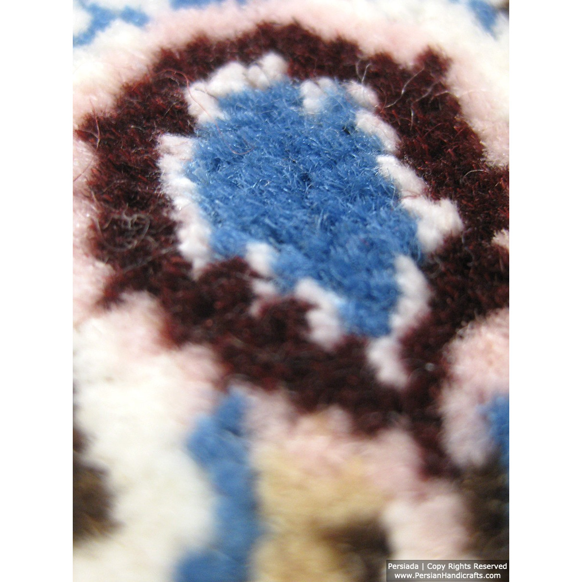 Medallion Design Wool & Cotton Naein Persian Rug  -  RN5000-Persian Handicrafts