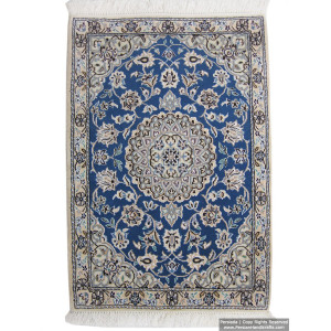 Medallion Design Wool & Cotton Naein Persian Rug  -  RN5006-Persian Handicrafts
