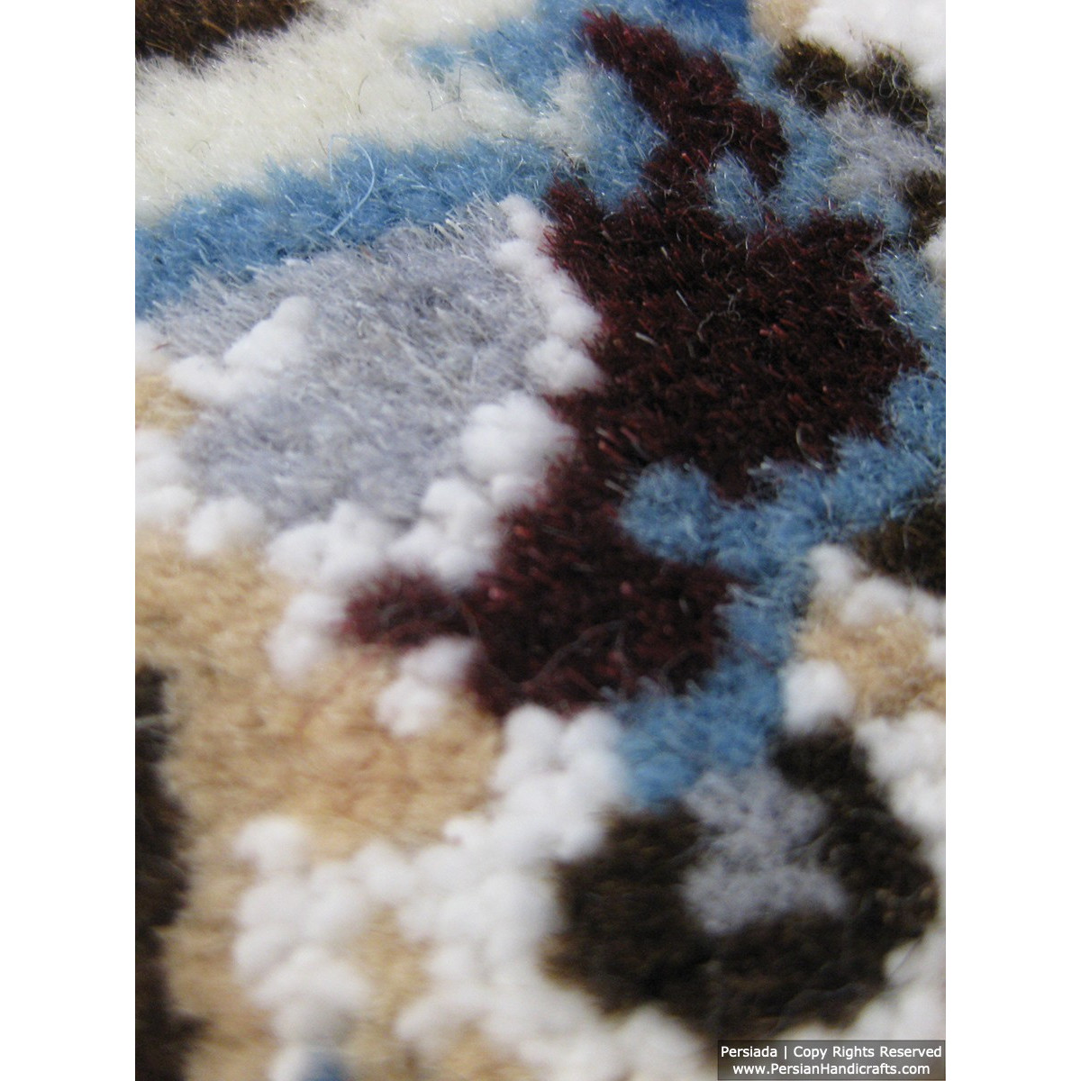 Medallion Design Wool & Cotton Naein Persian Rug  -  RN5006-Persian Handicrafts