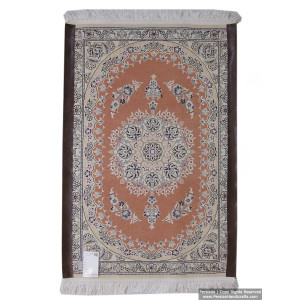 Medallion Design Wool & Cotton Naein Persian Rug  -  RN5009-Persian Handicrafts
